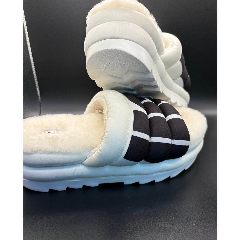 UGG Maxi Fluff Sheepskin Slide Slippers Womens Cozy - Picture 3 of 11